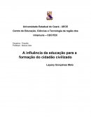 A Influência da educação para a formação do cidadão civilizado