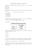 A Lista de Termoquímica