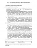 NOÇÕES FUNDAMENTAIS DE DIREITO INTERNACIONAL