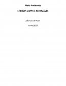 As Fontes de Energias Limpas e Renováveis
