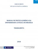 MANUAL DE PRÁTICA JURÍDICA DA UNIVERSIDADE CATÓLICA DE BRASÍLIA