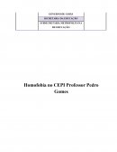 HOMOFOBIA NO CEPI PROFESSOR PEDRO GOMES