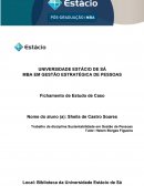 Estudo de Caso : Sustentabilidade em Gestão de Pessoas