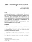 OS CRIMES DE PERIGO ABSTRATO FACE À CONSTITUIÇÃO FEDERAL DE 1988