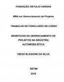 BENEFÍCIOS DO GERENCIAMENTO DE PROJETOS NA INDÚSTRIA AUTOMOBILÍSTICA