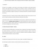 Direito Processual do Trabalho: Fontes, Princípios do Processo do Trabalho e Justiça do Trabalho