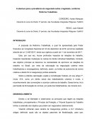 A Abertura para a Prevalência do Negociado Legislado, Conforme Reforma Trabalhista