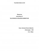 Aula prática IV: VELOCIDADE DE REAÇÕES ENZIMATICAS
