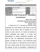 70 ANOS DE CLT - UMA HISTÓRIA DE TRABALHADORES