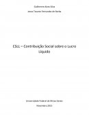 CSLL (CONTRIBUIÇÃO SOCIAL SOBRE O LUCRO LÍQUIDO)