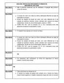 ANALISE CRITICA DE PROCESSOS E VÍDEOS