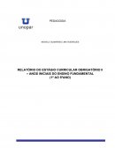 RELATÓRIO DO ESTÁGIO CURRICULAR OBRIGATÓRIO II – ANOS INICIAIS DO ENSINO FUNDAMENTAL