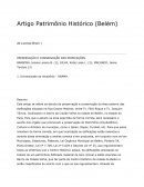 O Artigo Patrimônio Histórico