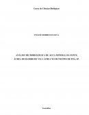 ANÁLISE MICROBIOLÓGICA DE ÁGUA MINERAL DA FONTE ÁUREA DO BAIRRO DE VILA ÁUREA NO MUNICÍPIO DE POÁ, SP
