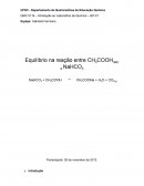 Equilíbrio na Reação Entre CH3COOH(aq) e NaHCO3