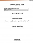 Desafio Profissional Disciplinas Norteadoras: Ciências Sociais, Economia, Responsabilidade