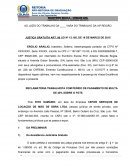 RECLAMATÓRIA TRABALHISTA COM PEDIDO DE PAGAMENTO DE MULTA DE 40% SOBRE O FGTS