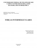 As Forças Intermoleculares