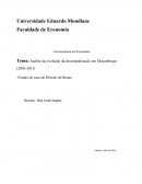 Análise da Evolução da Descentralização em Moçambique (2005-2013)