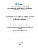 Resenha crítica do Caso de Harvard intitulado: Terminal Rodoviário de Yogyakarta - As Provisões Privadas de Infraestrutura Municipal”