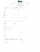Lista de exercícios equações diferenciais com gabarito