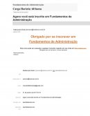 OS FUNDAMENTOS DE ADMINISTRAÇÃO