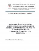 COMPARAÇÃO DA IRRIGAÇÃO AUTOMATIZADA POR ARDUÍNO E UM SISTEMA CONVENCIONAL ATRAVÉS DO PLANTIO DE MUDAS DE CANA-DE-AÇÚCAR PARA FINS DIDÁTICOS