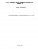 A ADMINISTRAÇÃO PÚBLICA FRENTE AO PRINCÍPIO DA LEGALIDADE