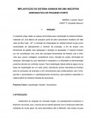 IMPLANTAÇÃO DE SISTEMA KANBAN EM UMA INDUSTRIA AERONÁUTICA DE PEQUENO PORTE