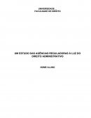 UM ESTUDO DAS AGÊNCIAS REGULADORAS À LUZ DO DIREITO ADMINISTRATIVO