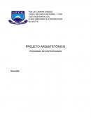 Programa de Necessidades - Arquitetura e Urbanismo