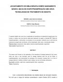 LEVANTAMENTO DE BIBLIOGRAFIA SOBRE SANEAMENTO BÁSICO: BACIA DE EVAPOTRANSPIRAÇÃO UMA NOVA TECNOLOGIAS DE TRATAMENTO DE ESGOTO