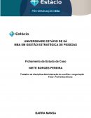 Estudo de caso :Administração de conflito e negociação