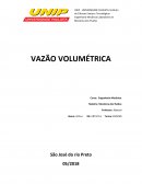 A VAZÃO VOLUMÉTRICA