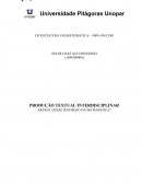 PRODUÇÃO TEXTUAL INTERDISCIPLINAR ARTIGO: QUEM TEM MEDO DA MATEMÁTICA?