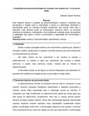 A Importância da Psicomotricidade em Alunos com Autismo Entre 1 e 5 anos de Idade.