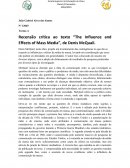 Recensão Crítica ao Texto “The Influence and Effects of Mass Media”, de Denis McQuail.
