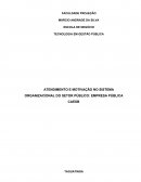 ATENDIMENTO E MOTIVAÇÃO NO SISTEMA ORGANIZACIONAL DO SETOR PÚBLICO: EMPRESA PÚBLICA CAESB