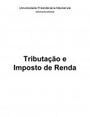 Economia do Setor Público Tributação e Imposto de Renda