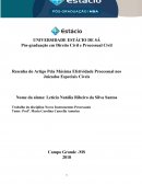 Resenha do Artigo Pela Máxima Efetividade Processual nos Juizados Especiais Cíveis