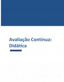 Avaliação Contínua: Didática