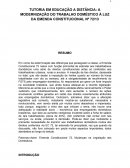 A MODERNIZAÇÃO DO TRABALHO DOMÉSTICO À LUZ DA EMENDA CONSTITUCIONAL Nº 72/13