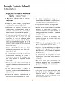 A Imigração e a Formação do Mercado de Trabalho