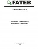 CONTRATOS INTERNACIONAIS DIREITO CIVIL III- CONTRATOS