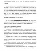 EXCELENTÍSSIMO SENHOR JUIZ DA VARA DO TRABALHO DA CIDADE DE ITAÚNA/MG