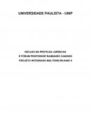 NÚCLEO DE PRÁTICAS JURÍDICAS E FÓRUM PROFESSOR RAIMUNDO CANDIDO