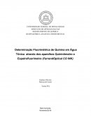 Espectrofluorimetria- Determinação de Quinina em Água Tônica
