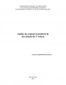 Análise da Resposta Transitória de um Sistema de Primeira Ordem