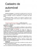 Cadastro de automóvel Direito Penal II