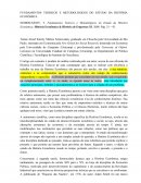 FUNDAMENTOS TEÓRICOS E METODOLÓGICOS DO ESTUDO DA HISTÓRIA ECONÔMICA